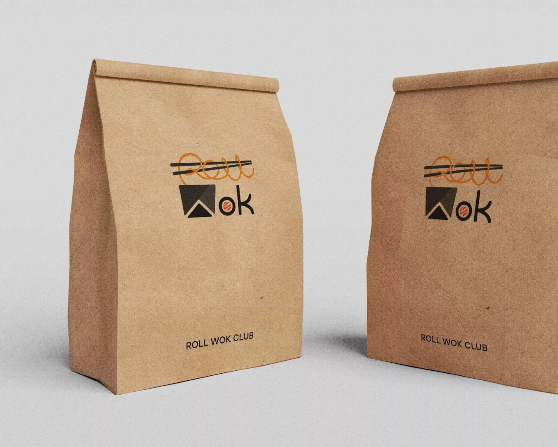 Создание дизайна упаковки суши-бара «Roll Wok Club» в Сергиевом Посаде